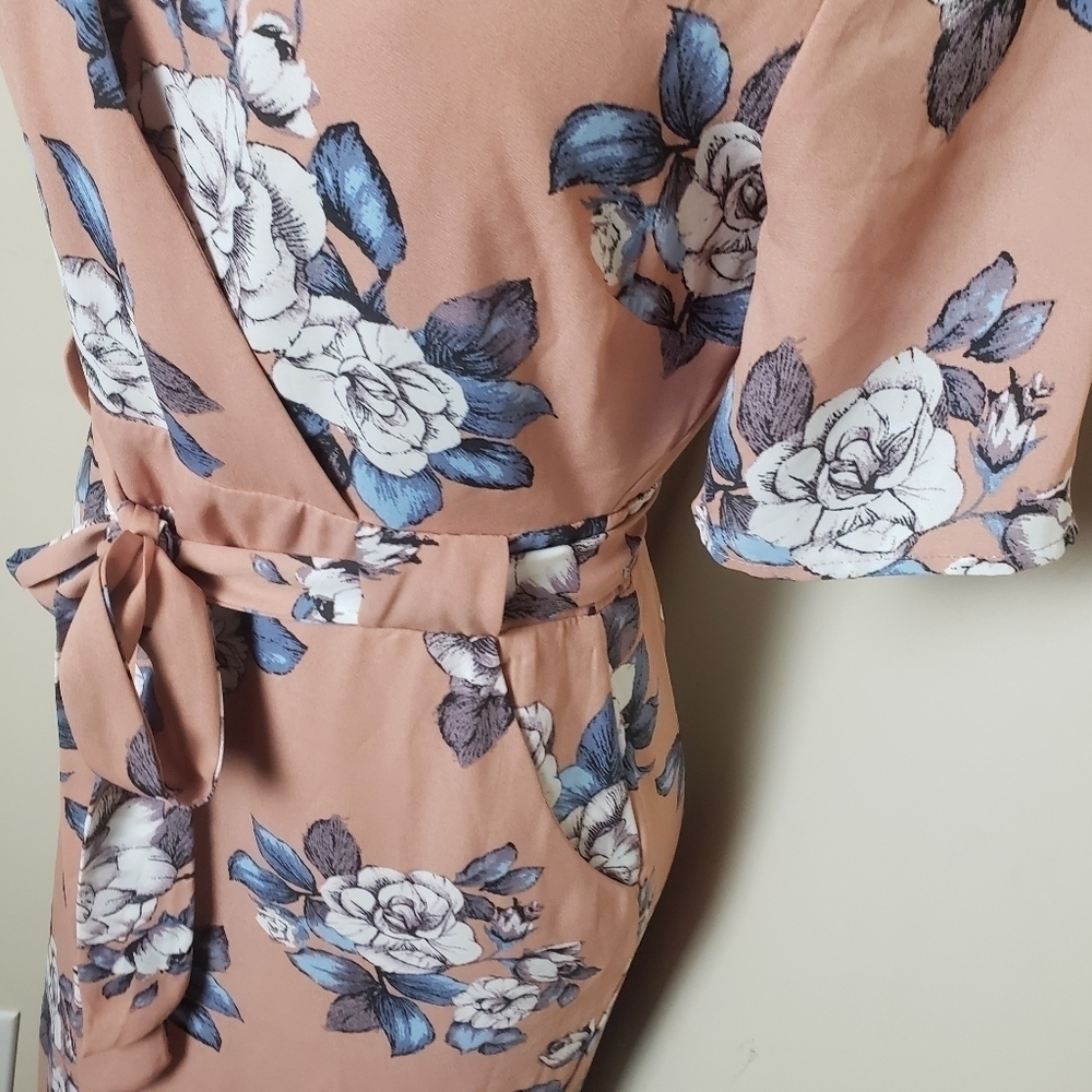 SIENNA SKY Floral Ultra Mini Dress with Long Cover - Picture 6 of 10